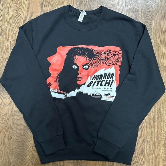 Horror B*sh Crewneck sweatshirt NEW - Picture 1 of 2